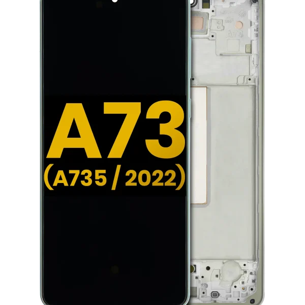 Samsung Galaxy A73 İle Uyumlu İçin Çerçeveli ekran (A735 2022) Orijinal (Nane)  Orijinal Ekranı Uyumlu
