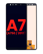 Samsung Galaxy A750  İle Uyumlu Çerçevesiz ekran Ekranı (A750 2018) (Aftermarket Plus) (Tüm Renkler)