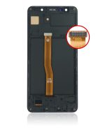 Samsung Galaxy A750 İle Uyumlu İçin Çerçeveli ekran Orijinal Ekranı (A750 2018) (Aftermarket Plus) (Siyah) - Görsel 4