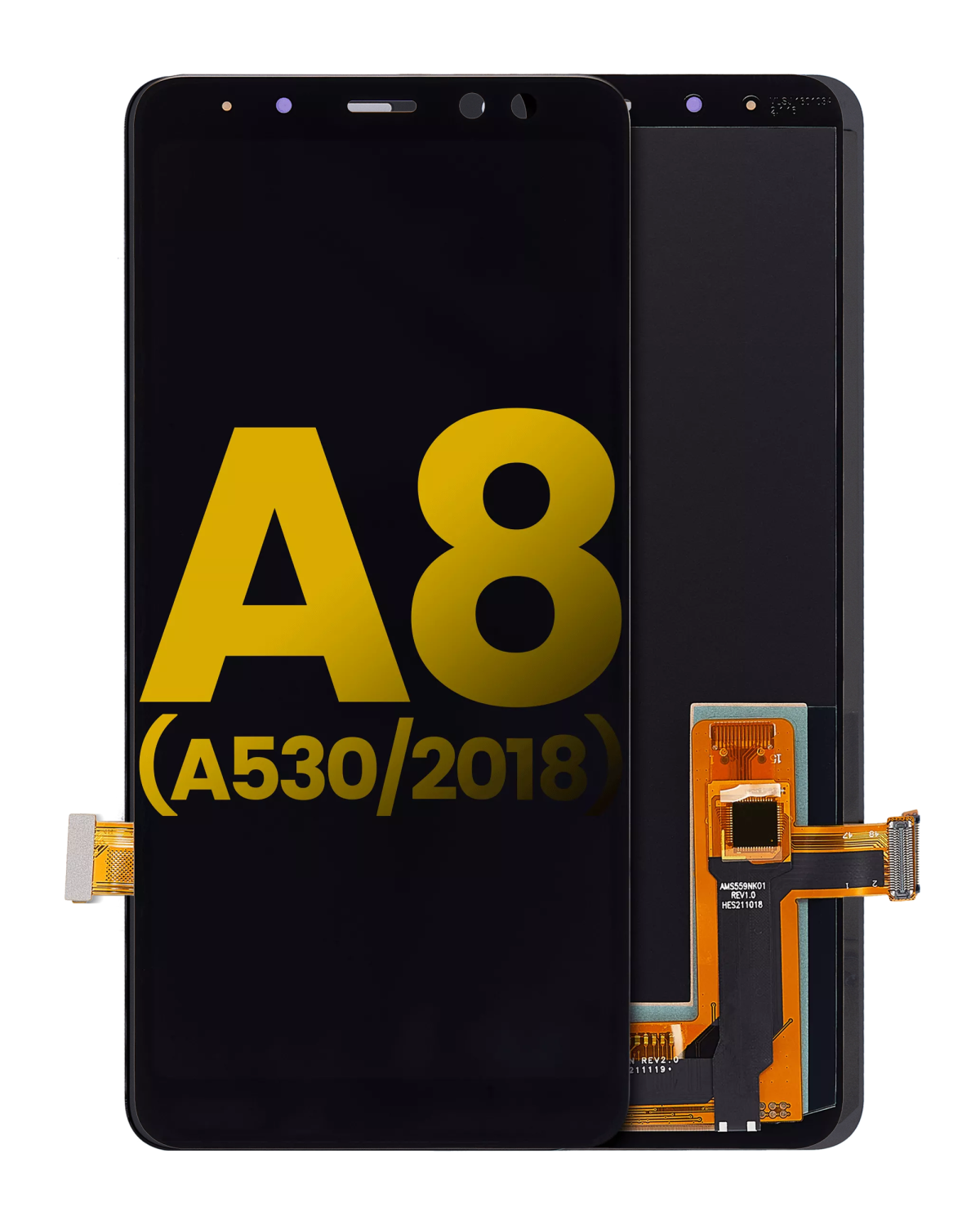 Samsung Galaxy A8 İle Uyumlu Çerçevesiz ekran Orijinal Ekranı (A530 2018) Orijinal (Tüm Renkler)