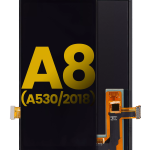 Samsung Galaxy A8 İle Uyumlu Çerçevesiz ekran Orijinal Ekranı (A530 2018) Orijinal (Tüm Renkler)