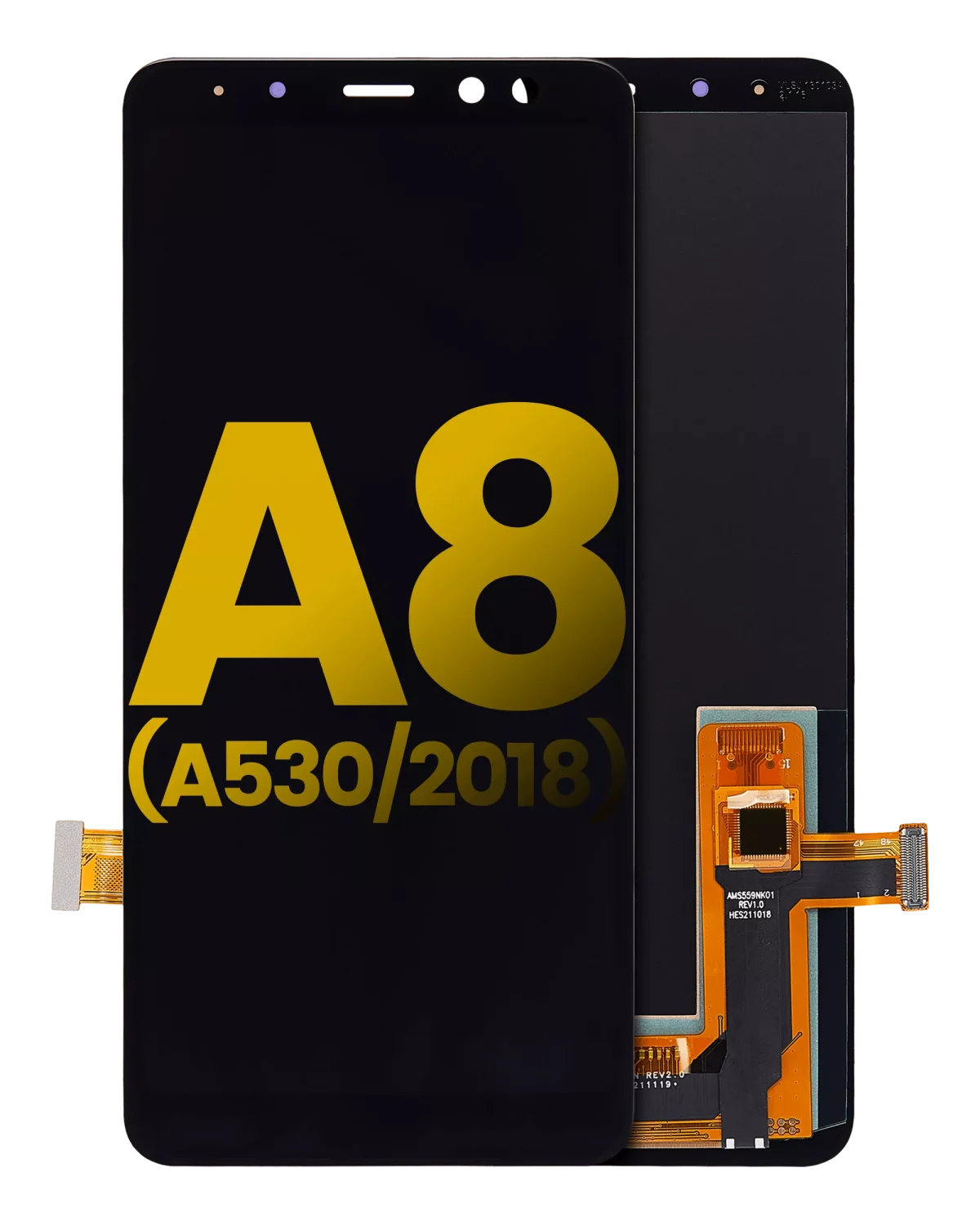 Samsung Galaxy A8 İle Uyumlu Çerçevesiz ekran Orijinal Ekranı (A530 2018) Orijinal (Tüm Renkler) - Görsel 3