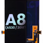 Samsung Galaxy A8 İle Uyumlu Çerçevesiz ekran Orijinal Ekranı (A530 2018) (Servis Paketi) (Tüm Renkler)