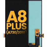 Samsung Galaxy A8 Plus İle Uyumlu Çerçevesiz ekran Orijinal Ekranı (A730 2018) Orijinal (Tüm Renkler)
