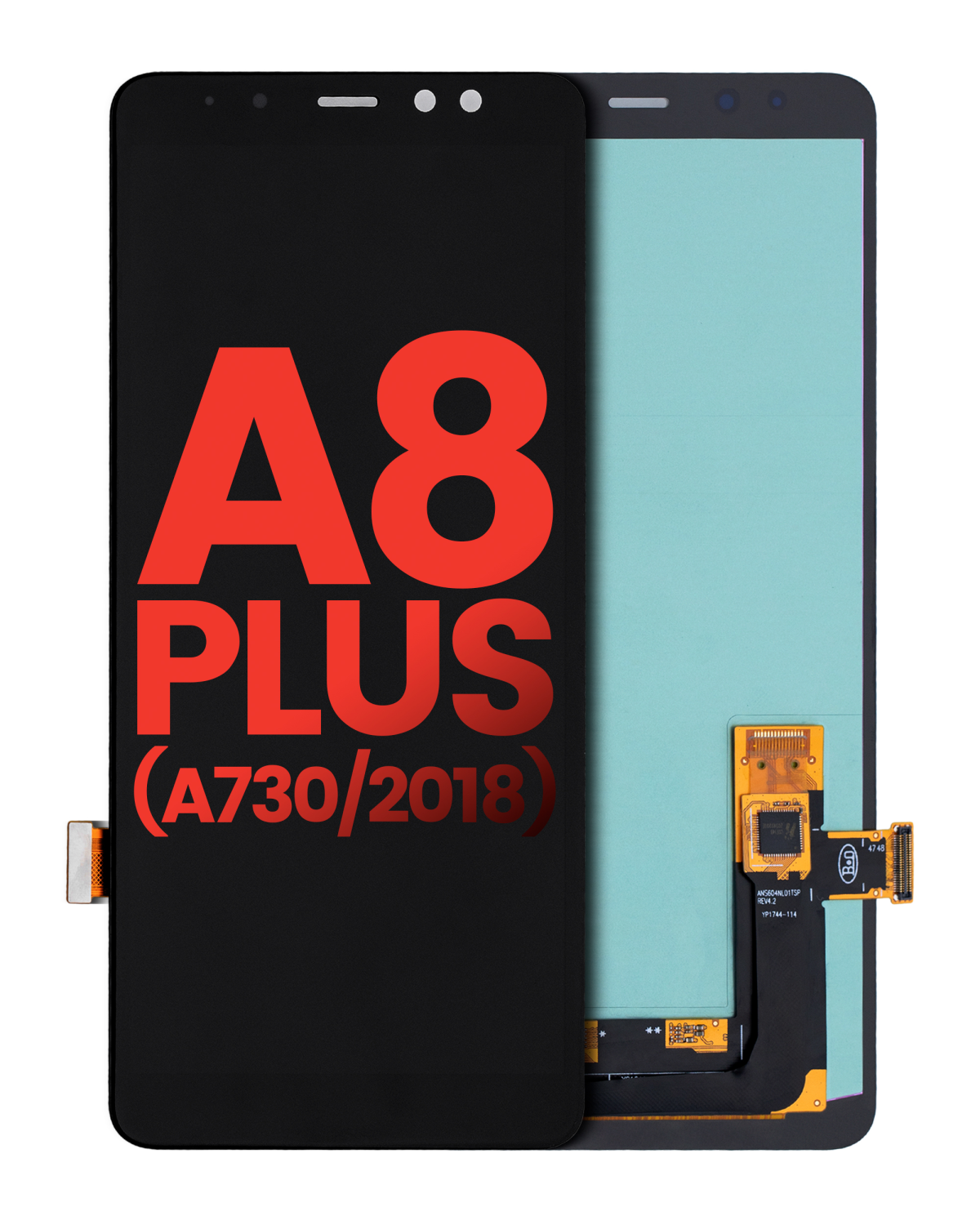 Samsung Galaxy A8 Plus İle Uyumlu Çerçevesiz ekran Orijinal Ekranı (A730 2018) (Tüm Renkler)