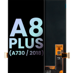 Samsung Galaxy A8 Plus İle Uyumlu Çerçevesiz ekran Orijinal Ekranı (Service Pack) (A730 2018) (Tüm Renkler)