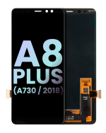 Samsung Galaxy A8 Plus İle Uyumlu Çerçevesiz ekran Orijinal Ekranı (Service Pack) (A730 2018) (Tüm Renkler)