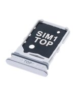 Samsung Galaxy A80 İle Uyumlu Çift Sim Kart Tepsisi (A805 2019) (Ghost White) - Görsel 5