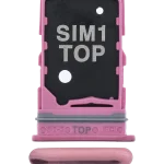 Samsung Galaxy A80 İle Uyumlu Çift Sim Kart Tepsisi (A805 2019) (Pembe)