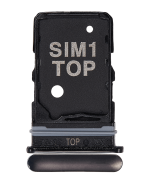 Samsung Galaxy A80 İle Uyumlu Çift Sim Kart Tepsisi (A805 2019) (Phantom Siyah)