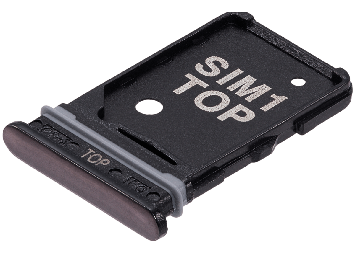 Samsung Galaxy A80 İle Uyumlu Çift Sim Kart Tepsisi (A805 2019) (Phantom Siyah) - Görsel 4