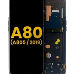 Samsung Galaxy A80 İle Uyumlu İçin Çerçeveli ekran (A805 2019) Orijinal (Phantom Black)  Orijinal Ekranı Uyumlu