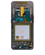 Samsung Galaxy A80 İle Uyumlu İçin Çerçeveli ekran (A805 2019) (Servis Paketi) (Phantom Siyah)  Orijinal Ekranı Uyumlu - Görsel 2