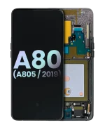 Samsung Galaxy A80 İle Uyumlu İçin Çerçeveli ekran (A805 2019) (Servis Paketi) (Phantom Siyah)  Orijinal Ekranı Uyumlu - Görsel 3
