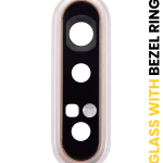 Samsung Galaxy A80 İle Uyumlu Kamera Camı Set Full (A805 2019) (Angel Gold)