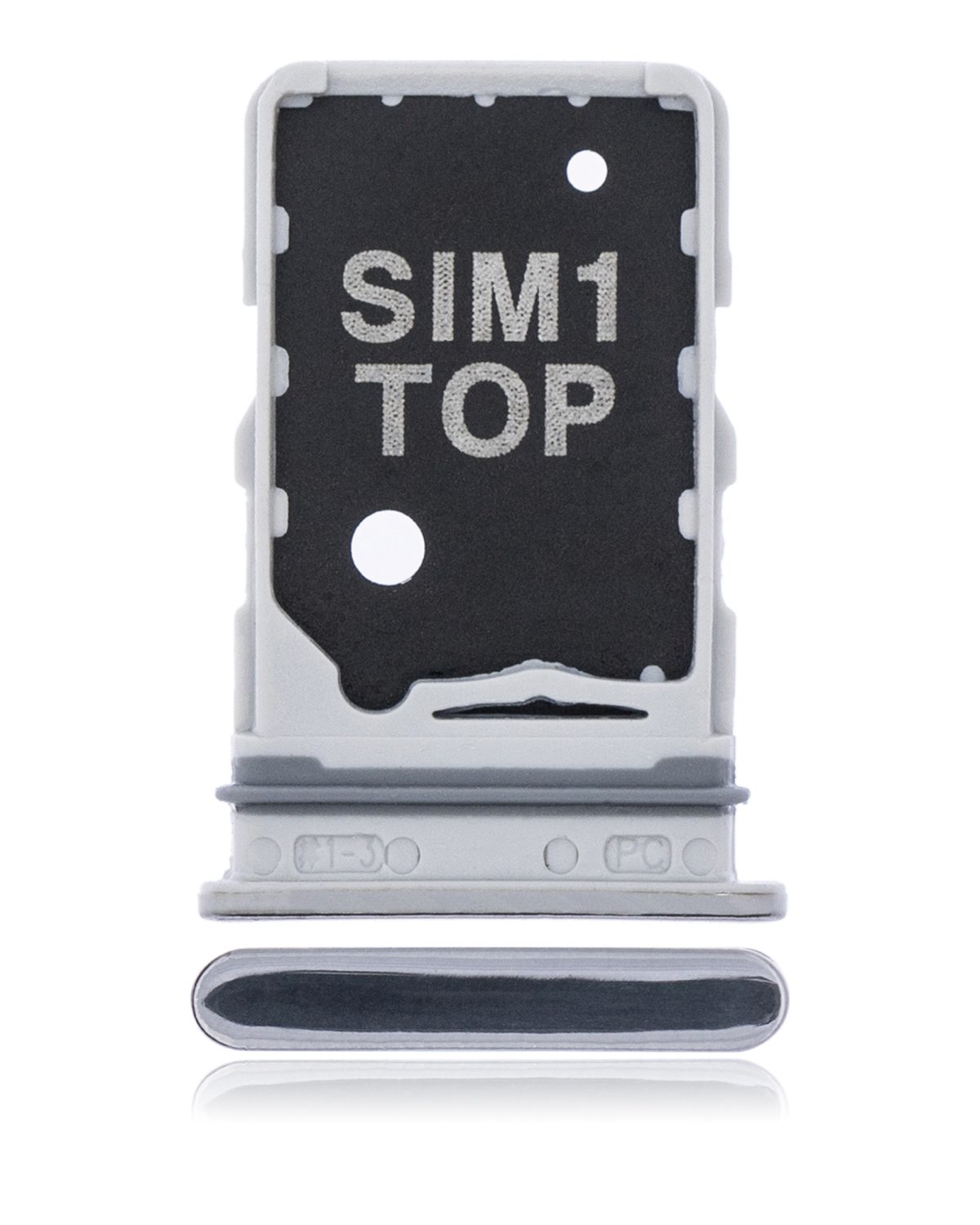Samsung Galaxy A80 İle Uyumlu Tek Sim Kart Tepsisi (A805 2019) (Ghost White)