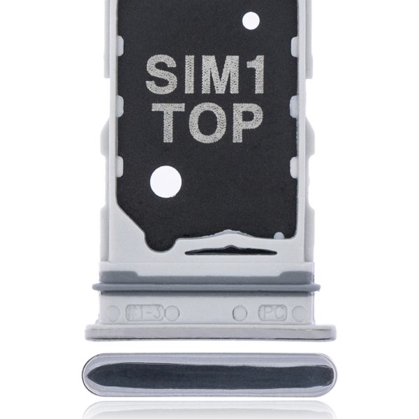 Samsung Galaxy A80 İle Uyumlu Tek Sim Kart Tepsisi (A805 2019) (Ghost White)