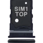 Samsung Galaxy A80 İle Uyumlu Tek Sim Kart Tepsisi (A805 2019) (Phantom Siyah)