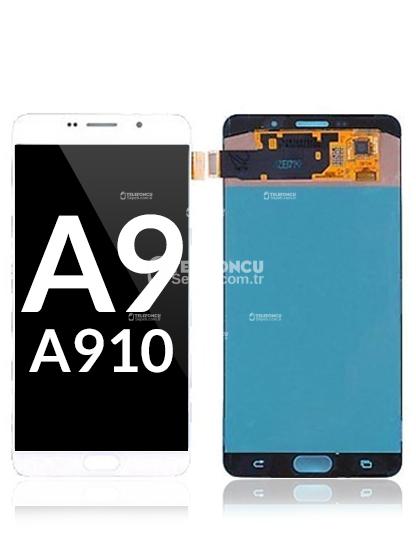Samsung Galaxy A9 İle Uyumlu Çerçevesiz ekran Orijinal Ekranı (A910 2016) (Yenilenmiş: Kozmetik Sınıf: Yeni) (Beyaz)