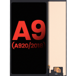 Samsung Galaxy A9 İle Uyumlu Çerçevesiz ekran Orijinal Ekranı (A920 2018) (Aftermarket Plus) (Siyah)