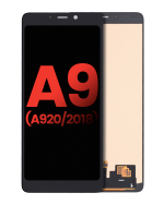 Samsung Galaxy A9 İle Uyumlu Çerçevesiz ekran Orijinal Ekranı (A920 2018) (Aftermarket Plus) (Siyah)