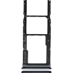 Samsung Galaxy A9 İle Uyumlu Çift Sim Kart Tepsisi (A920 2018) (Havyar Siyahı)