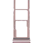 Samsung Galaxy A9 İle Uyumlu Çift Sim Kart Tepsisi (A920 2018) (Sakız Pembesi)