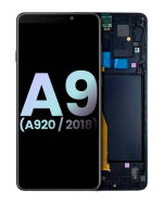Samsung Galaxy A9 İle Uyumlu İçin Çerçeveli ekran (A920 2018) (Servis Paketi) (Siyah)  Orijinal Ekranı