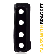 Samsung Galaxy A9 İle Uyumlu Kamera Camı Set Full (A920 2018) (Havyar Siyahı)