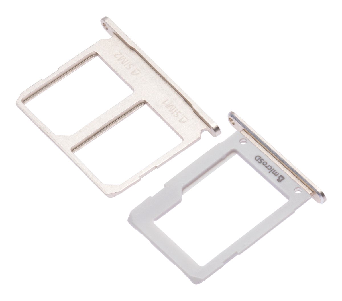 Samsung Galaxy A9 Pro İle Uyumlu Çift Sim Kart Tepsisi (A910 2016) (Altın) (2 Parça Set) - Görsel 6