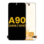 Samsung Galaxy A90 5G İle Uyumlu Çerçevesiz ekran Orijinal Ekranı (A908 2019) Orijinal (Siyah)