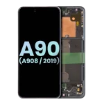 Samsung Galaxy A90 5G İle Uyumlu İçin Çerçeveli ekran (A908 2019) (Servis Paketi) (Siyah)  Orijinal Ekranı - Görsel 2