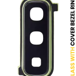 Samsung Galaxy Fold 4G (F900) / Fold 5G (F907) (Mars Yeşili) İçin Kapaklı Arka Kamera Lensi Çerçeveli Halkalı