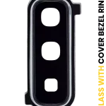 Samsung Galaxy Fold 4G (F900) / Fold 5G (F907) (Uzay Gümüşü) Kapaklı Arka Kamera Lensi Çerçeveli Halkalı