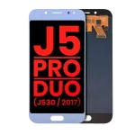 Samsung Galaxy J5 İle Uyumlu Çerçevesiz ekran Orijinal Ekranı Pro Duo (J530 2017) (Mavi Gümüş)