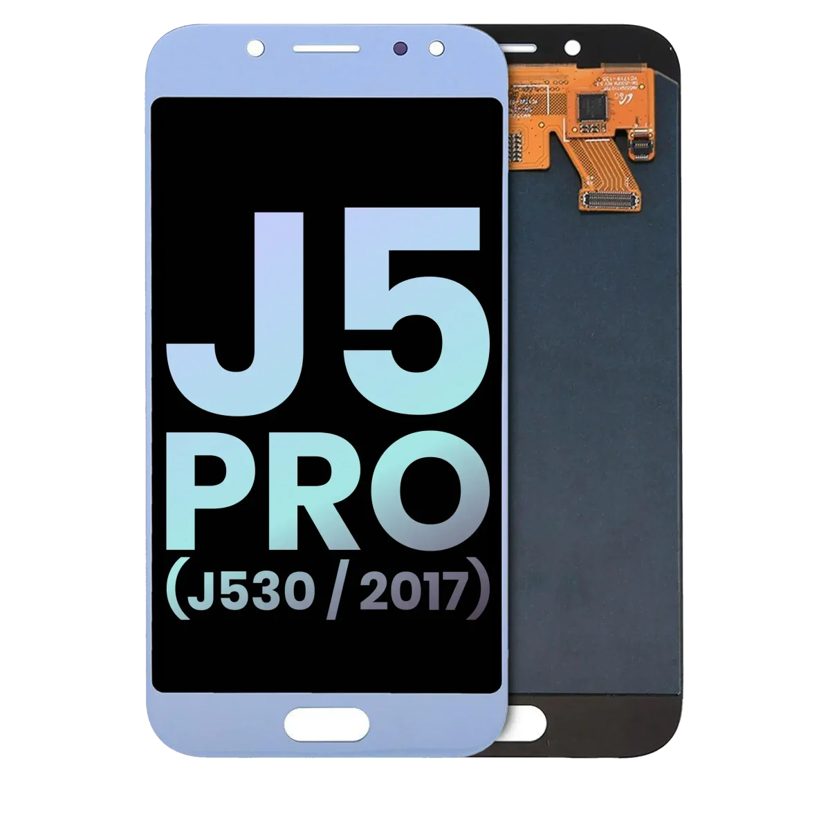 Samsung Galaxy J5 Pro İle Uyumlu Çerçevesiz ekran Orijinal Ekranı (J530 2017) (Gümüş) (Servis Paketi)