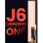 Samsung Galaxy J6 İle Uyumlu Çerçevesiz ekran Orijinal Ekranı On6 (J600 2018) (Aftermarket Plus) (Siyah)