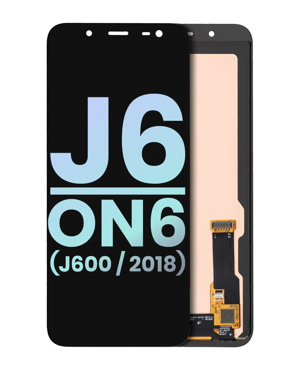 Samsung Galaxy J6 İle Uyumlu Çerçevesiz ekran Orijinal Ekranı On6 (J600 2018) (Servis Paketi) (Siyah)