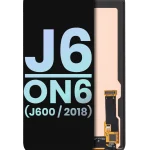 Samsung Galaxy J6 İle Uyumlu Çerçevesiz ekran Orijinal Ekranı On6 (J600 2018) (Servis Paketi) (Siyah)