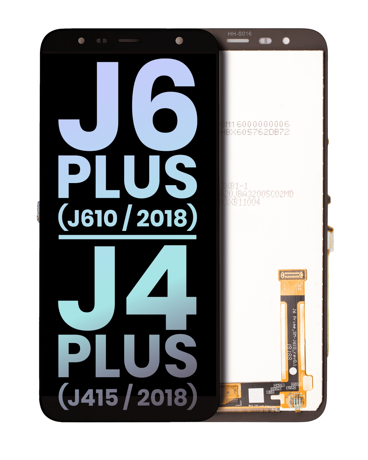 Samsung Galaxy J6 Plus İle Uyumlu Çerçevesiz ekran LCD Ekranı (J610 2018) J4 Plus (J415 2018) (Servis Paketi) (Siyah)
