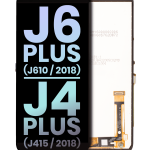Samsung Galaxy J6 Plus İle Uyumlu Çerçevesiz ekran LCD Ekranı (J610 2018) J4 Plus (J415 2018) (Servis Paketi) (Siyah)
