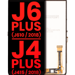 Samsung Galaxy J6 Plus İle Uyumlu Çerçevesiz ekran LCD Ekranı (J610 2018) J4 Plus (J415 2018) (Siyah)