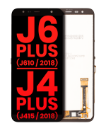 Samsung Galaxy J6 Plus İle Uyumlu Çerçevesiz ekran LCD Ekranı (J610 2018) J4 Plus (J415 2018) (Siyah)