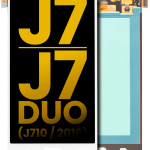 Samsung Galaxy J7 İle Uyumlu Çerçevesiz ekran Orijinal Ekranı J7 Duo (J710 2016) Orijinal (Beyaz)