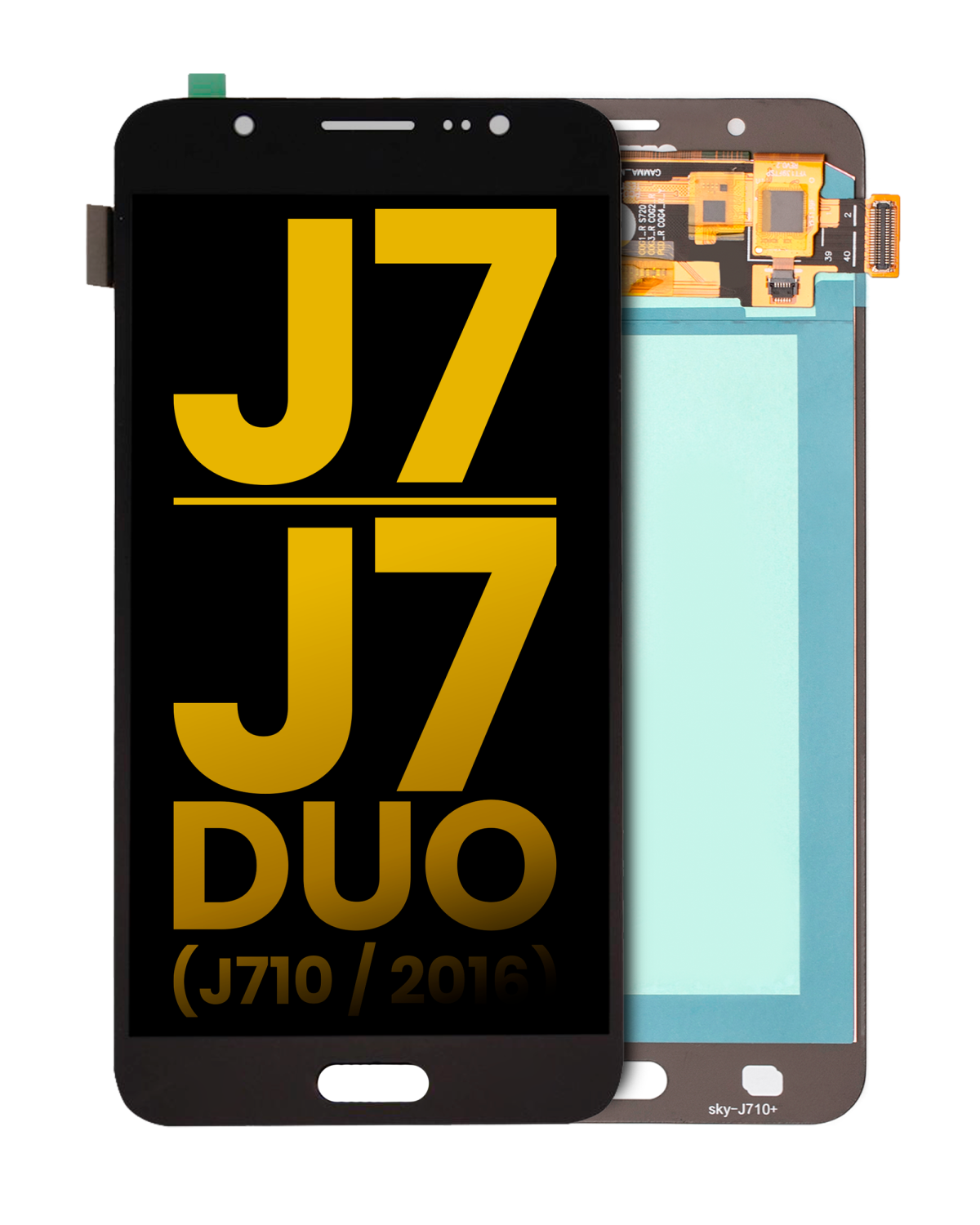 Samsung Galaxy J7 İle Uyumlu Çerçevesiz ekran Orijinal Ekranı J7 Duo (J710 2016) Orijinal (Siyah) - Görsel 6