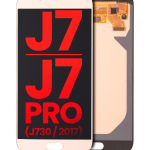 Samsung Galaxy J7 İle Uyumlu Çerçevesiz ekran Orijinal Ekranı J7 Pro (J730 2017) (Aftermarket Plus) (Altın)
