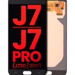 Samsung Galaxy J7 İle Uyumlu Çerçevesiz ekran Orijinal Ekranı J7 Pro (J730 2017) (Aftermarket Plus) (Siyah)