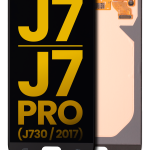 Samsung Galaxy J7 İle Uyumlu Çerçevesiz ekran Orijinal Ekranı J7 Pro (J730 2017) Orijinal (Siyah)