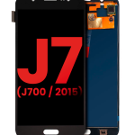 Samsung Galaxy J7 İle Uyumlu Çerçevesiz ekran Orijinal Ekranı (J700 2015) (Aftermarket Plus) (Siyah)