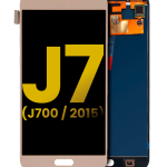Samsung Galaxy J7 İle Uyumlu Çerçevesiz ekran Orijinal Ekranı (J700 2015) Orijinal (Altın)